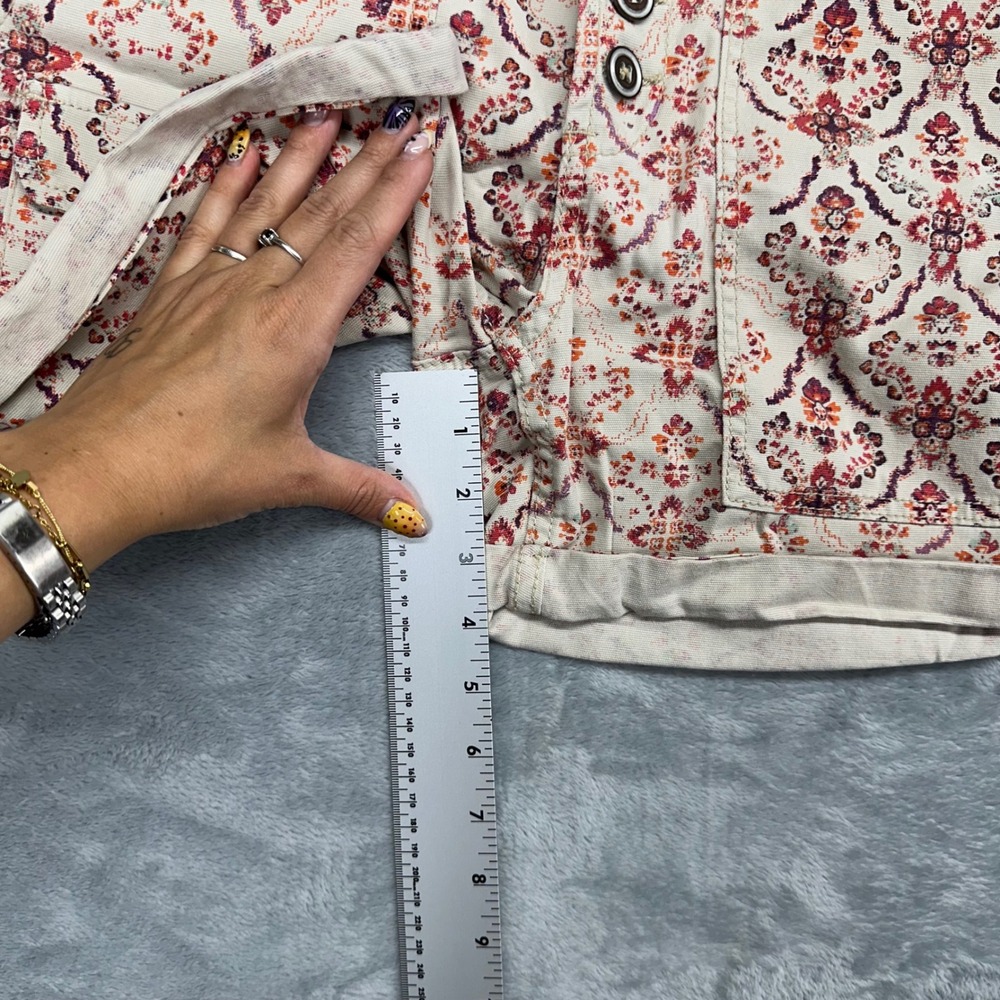 Anthropologie Pilcro The Wanderer Shorts Rose Tyrie Floral Button Fly 28 NEW - Picture 8 of 10